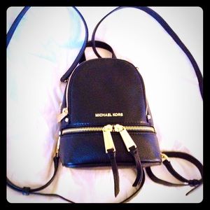 MICHAEL Kors Rhea mini leather backpack NWT